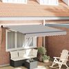 vidaXL Toldo Retr&aacute;til Cinzento-claro 350 x 250 cm Poli&eacute;ster e Alum&iacute;nio