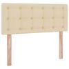 vidaXL Cama com arruma&ccedil;&atilde;o e colch&atilde;o com colch&atilde;o Creme 120 x 200 cm