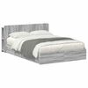 vidaXL Estrutura de Cama com Armazenamento com gaveta Sonoma cinzento