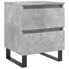 vidaXL Mesa de cabeceira 40x35x50cm derivados madeira cinzento cimento