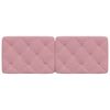 vidaXL Almofad&atilde;o de cabeceira 140 cm veludo rosa