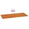 vidaXL Painel de telhado 12 pcs 100x44 cm a&ccedil;o corten cor enferrujado