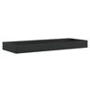 vidaXL Lavat&oacute;rio 120x46x11 cm mineral/m&aacute;rmore fundido mate preto