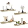 vidaXL Prateleiras de parede 4 pcs 40x9x3 cm carvalho sonoma