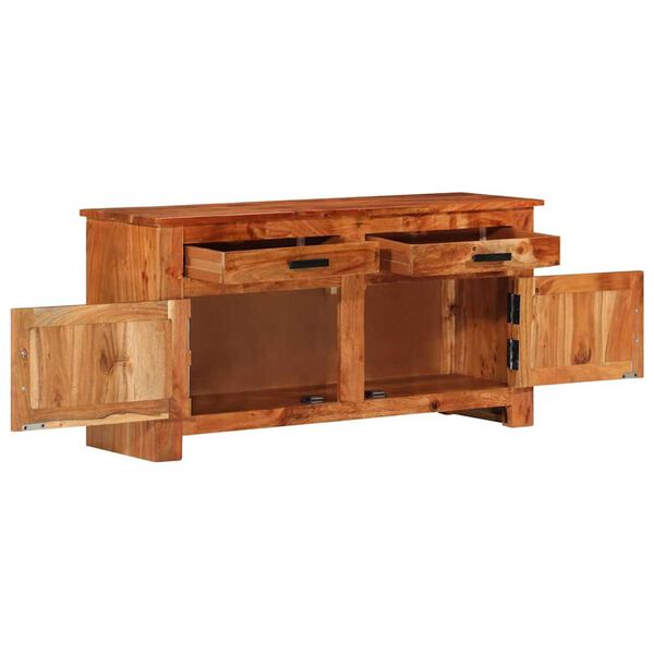 vidaXL Buffet Castanho 100 x 30 x 50 cm Madeira de ac&aacute;cia maci&ccedil;a