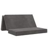 vidaXL Sof&aacute; Cama Dobr&aacute;vel 140 x 67 x 45 cm Cinzento-Escuro