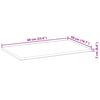 vidaXL Tampo de mesa retangular 60x50x2 cm madeira de ac&aacute;cia maci&ccedil;a