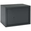 vidaXL Cofre com bloqueio Cinzento-escuro 35 x 25 x 25 cm A&ccedil;o