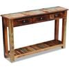 vidaXL Mesa consola 120x30x76 cm madeira reciclada maci&ccedil;a