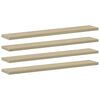 vidaXL Prateleiras estante 8pcs 60x10x1,5cm contraplacado cor carvalho