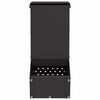vidaXL Comedouro para Coelhos Preto 12,5 x 26 x 28,5 cm