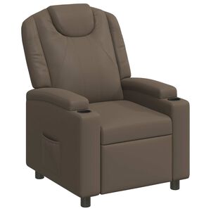 vidaXL Poltrona reclin&aacute;vel Cinzento 75 x 95 x 106 cm Tecido