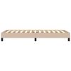 vidaXL Estrutura de cama 90x200 cm couro artificial cappuccino