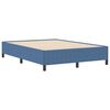 vidaXL Estrutura da Cama Azul 140 x 190 cm Tecido de veludo c&ocirc;tel&eacute;