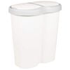 vidaXL Lixeira Branco 48 x 30 x 51 cm PP