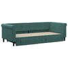 vidaXL Sofá-cama c/ gavetão e gavetas 90x200 cm veludo verde-escuro