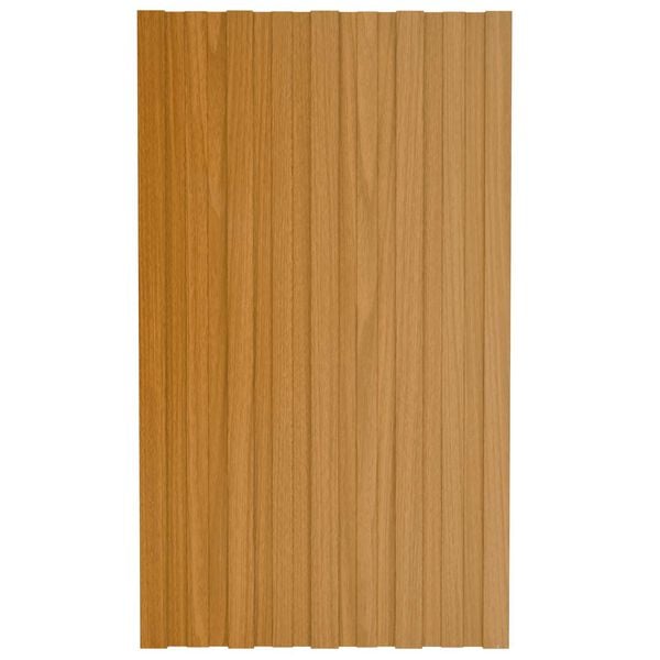 vidaXL Painel de telhado 36 pcs Natural 80 x 45 cm A&ccedil;o galvanizado
