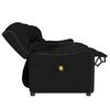 vidaXL Poltrona massagem 4 lug. recl. c/ suportes copo tecido preto