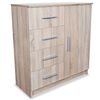 vidaXL Aparador em aglomerado 79x35x88 cm cor carvalho