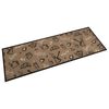 vidaXL Tapete cozinha lav&aacute;vel 60x180 cm veludo padr&atilde;o morning castanho