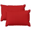 vidaXL Capa almofada 2 pcs HOUTEN Vermelho 30 x 50 cm Linho Sint&eacute;tico