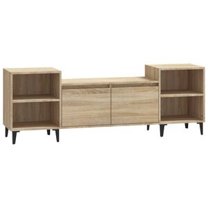 vidaXL M&oacute;vel de TV 160x35x55 cm derivados de madeira carvalho sonoma