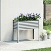 vidaXL Vaso de jardim 100x45x90 cm A&ccedil;o galvanizado
