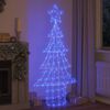 vidaXL &Aacute;rvore de Natal com 240 LEDs Azul 180 cm Acr&iacute;lo
