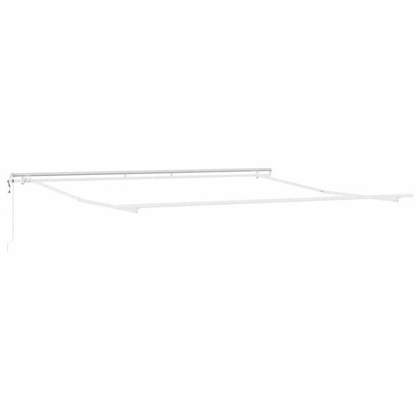 vidaXL Estrutura de Toldo Branco 500 × 350 cm Alumínio