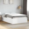 vidaXL Estrutura de cama 120x200 cm derivados de madeira branco