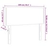 vidaXL Cabeceira de cama veludo 100x5x78/88 cm verde-escuro