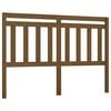 vidaXL Cabeceira de cama 126x4x100 cm pinho maci&ccedil;o castanho mel