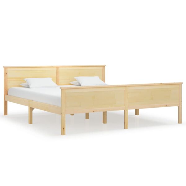 vidaXL Estrutura de cama 180x200 cm pinho maci&ccedil;o