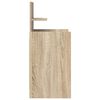 vidaXL Mesa de cabeceira com 2 gavetas 38x34x80 cm carvalho sonoma