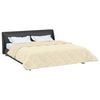 vidaXL Duvet de Ano Inteiro Colchonete Creme 220 x 240 cm