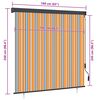 vidaXL Estore de rolo para exterior 160x250 cm amarelo e azul