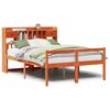 vidaXL Cama com estante sem colch&atilde;o 150x200 cm pinho maci&ccedil;o