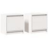 vidaXL Mesas de cabeceira 2 pcs 40x30,5x40 cm pinho maci&ccedil;o branco
