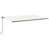 vidaXL Toldo retr&aacute;til manual 500x300 cm cor creme