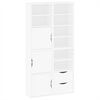 vidaXL M&oacute;veis de apoio 4 pcs ODDA pinho de madeira maci&ccedil;a branco