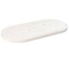 vidaXL Tampo de mesa oval 60x30x2,5 cm madeira de pinho maci&ccedil;a branco
