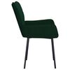 vidaXL Cadeiras de jantar 2 pcs veludo verde-escuro