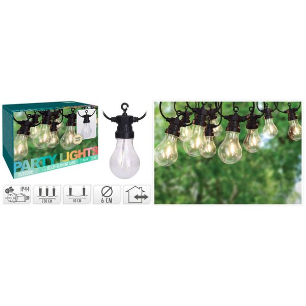 ProGarden Iluminação de jardim 10 lâmpadas LED 24 V