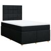 vidaXL Cama boxspring com colch&atilde;o 120x190 cm tecido preto