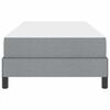 vidaXL Cama Box com colch&atilde;o Cinzento-claro 80 x 200 cm tecido