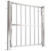 vidaXL Port&atilde;o de jardim 100x95 cm A&ccedil;o inoxid&aacute;vel