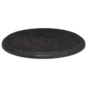 vidaXL Tampo de mesa &Oslash;40x2,5 cm m&aacute;rmore preto