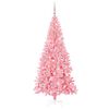 vidaXL &Aacute;rvore de Natal com 300 LEDs com suporte Rosa 210 cm PVC