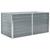vidaXL Canteiro de jardim elevado 160x80x77cm a&ccedil;o galvanizado cinzento