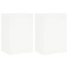 vidaXL M&oacute;veis parede p/ TV 2pcs 40,5x30x60 cm derivados madeira branco